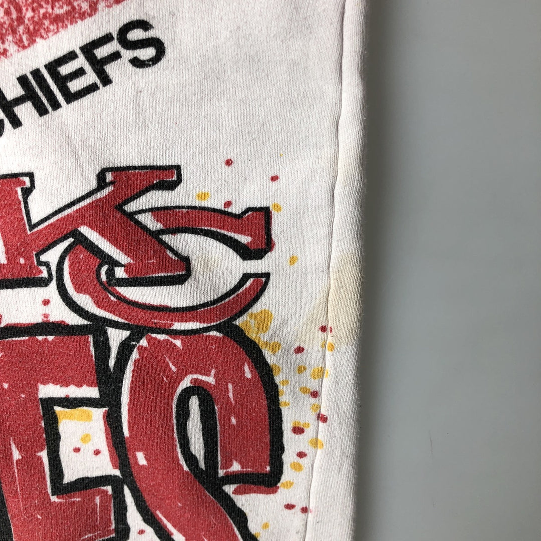 NFL Kansas City Chiefs All-Over Print Sweatshirt, Men's Size XL unclear red type Vintage Second Hand