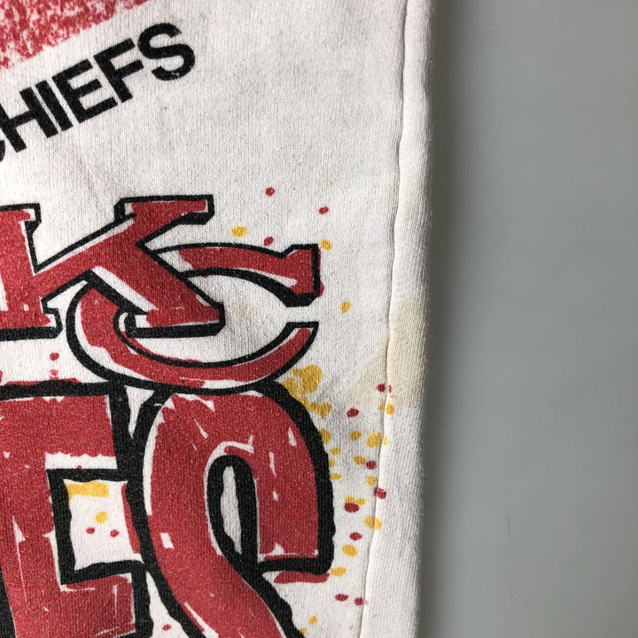 NFL Kansas City Chiefs All-Over Print Sweatshirt, Men's Size XL unclear red type Vintage Second Hand