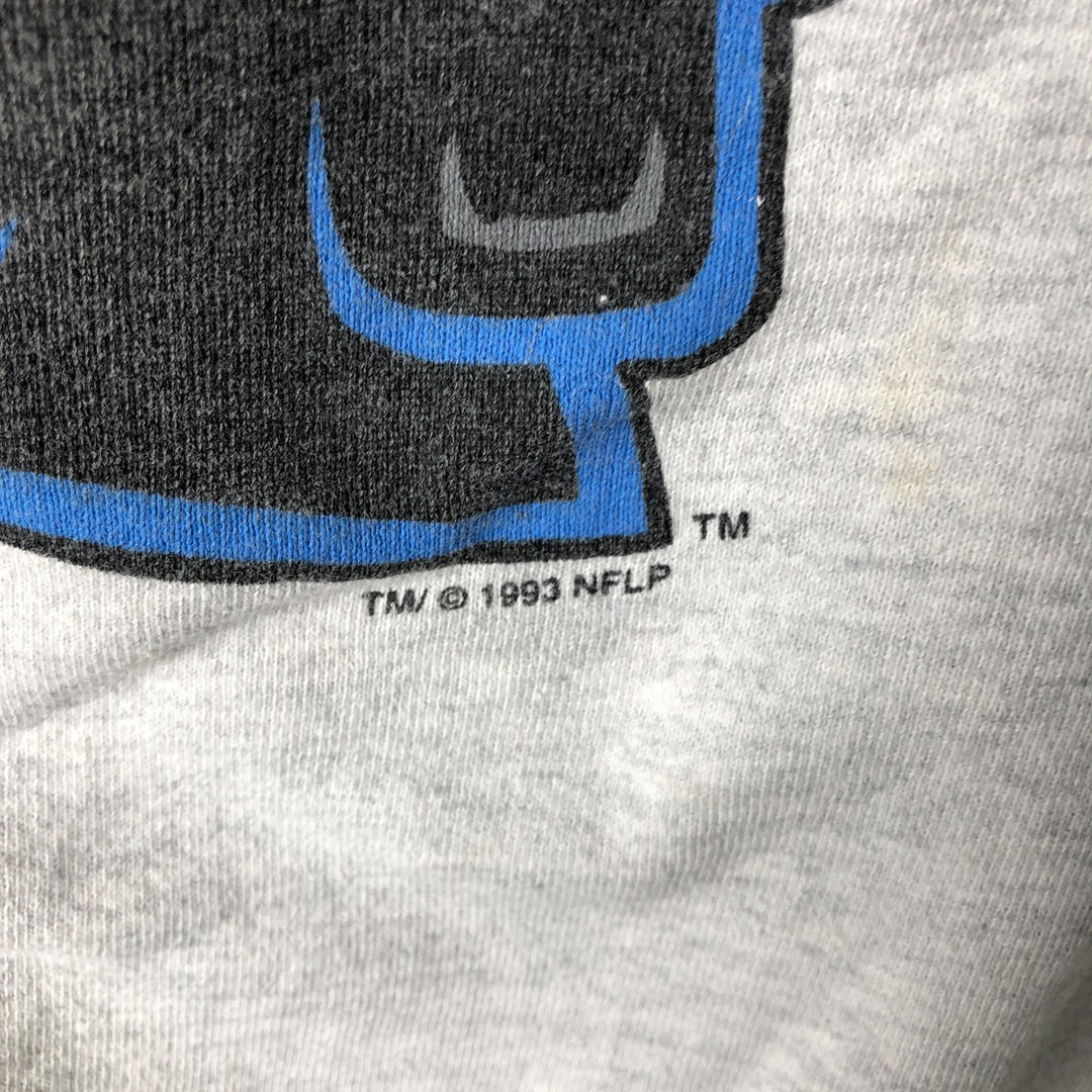 Vintage 90'S SALEM NFL Carolina Panthers Print Sweatshirt, Made in USA, Size M, Men's Size M cotton gray type Vintage Second Hand