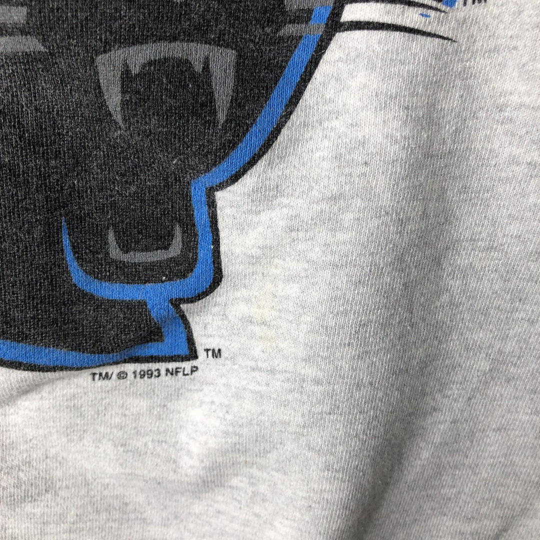 Vintage 90'S SALEM NFL Carolina Panthers Print Sweatshirt, Made in USA, Size M, Men's Size M cotton gray type Vintage Second Hand