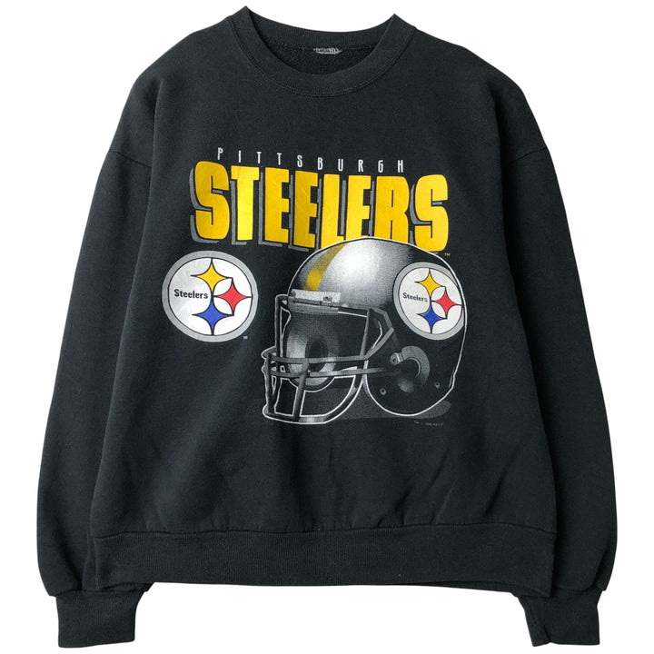 NFL PITTSBURGH STEELERS Pittsburgh Steelers Print Sweatshirt, Men's Size XL unclear black type Vintage Second Hand