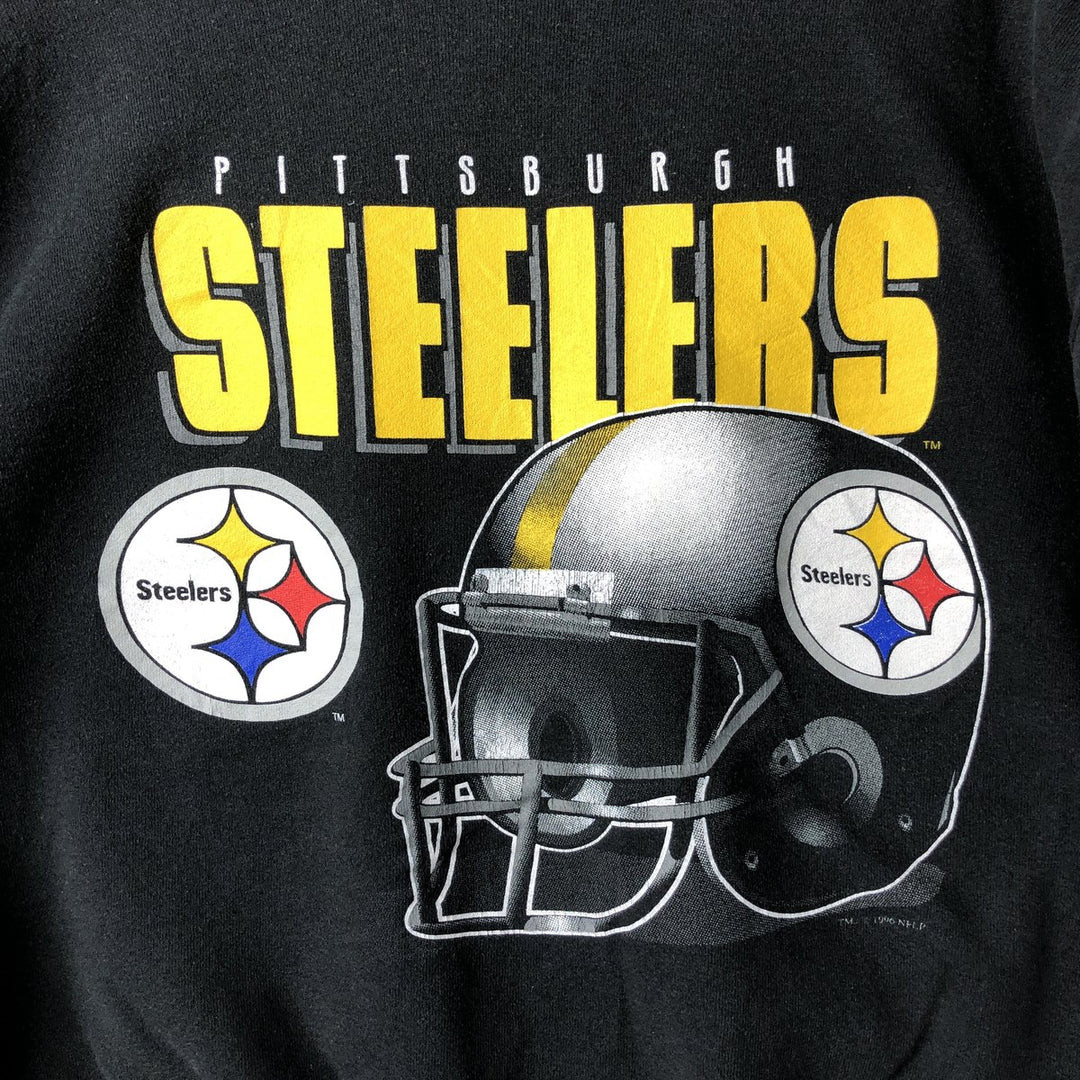 NFL PITTSBURGH STEELERS Pittsburgh Steelers Print Sweatshirt, Men's Size XL unclear black type Vintage Second Hand