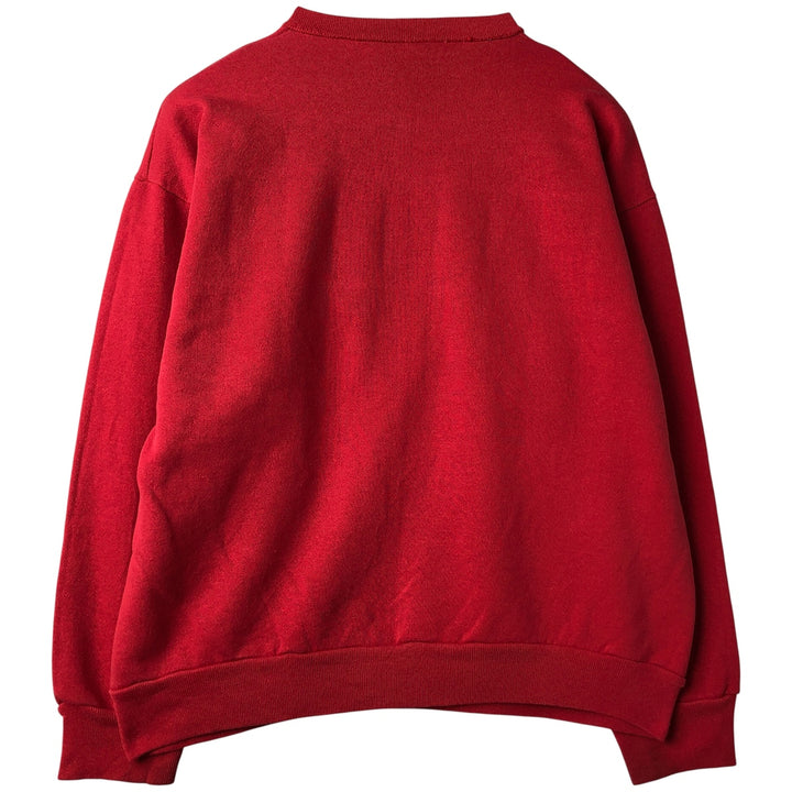 90'S LOGO7 NFL San Francisco 49ers Print Sweatshirt, Made in USA, Men's Size L cotton red type Vintage Second Hand