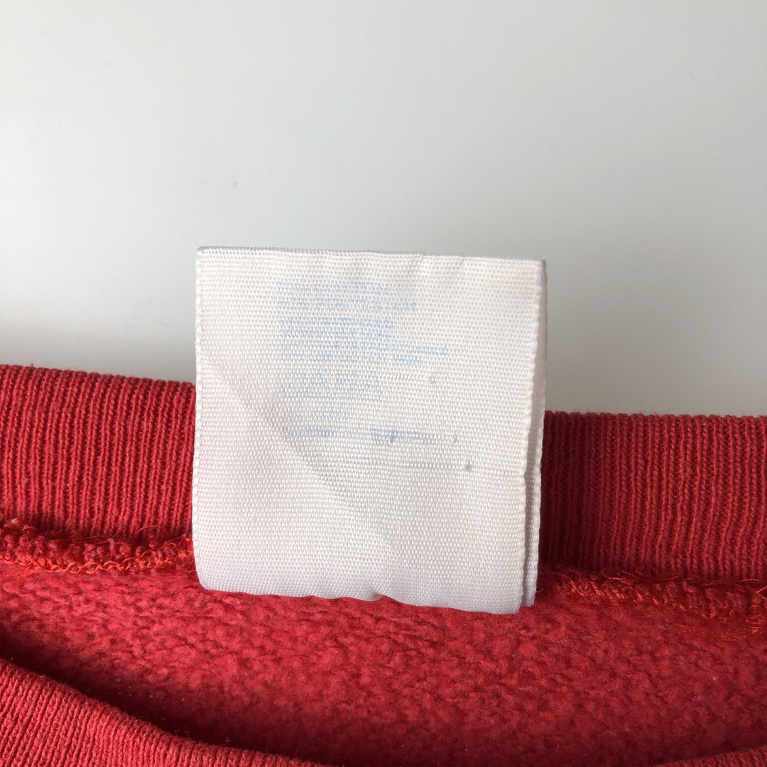 90'S LOGO7 NFL San Francisco 49ers Print Sweatshirt, Made in USA, Men's Size L cotton red type Vintage Second Hand