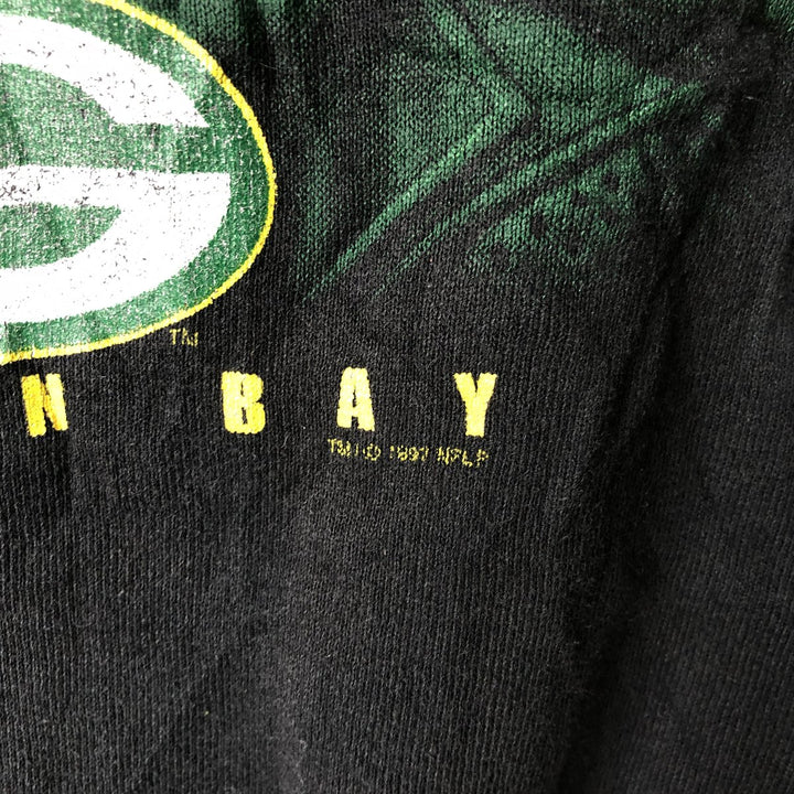 Vintage 90'S Lee SPORT NFL Green Bay Packers sweatshirt, Made in USA, Men's XL unclear black type Vintage Second Hand