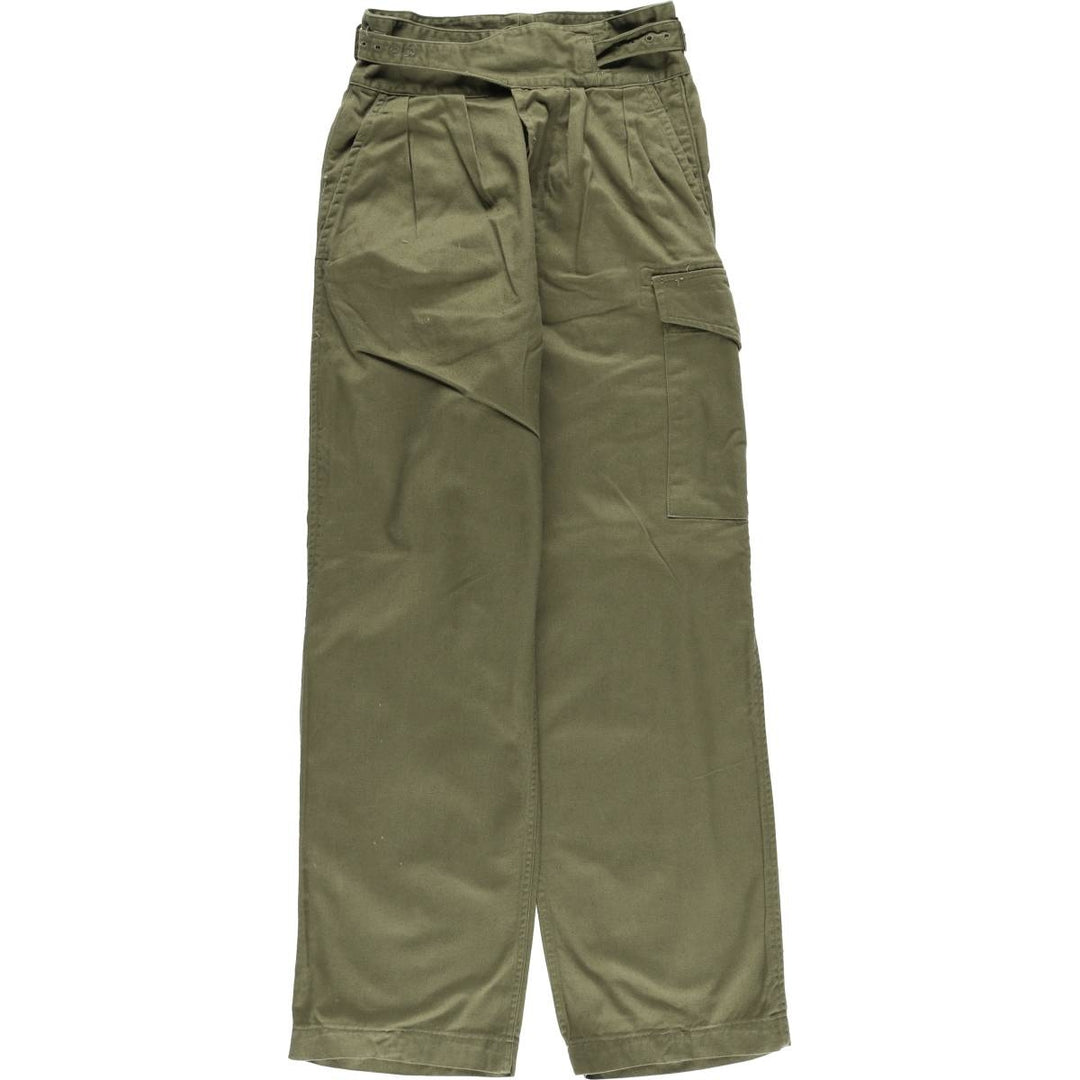 Men's military cargo pants (size W29) unclear Khaki type sage green Vintage Second Hand