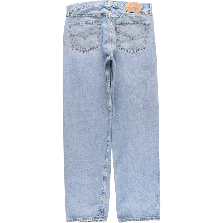 90'S Levi's 501-0193 Euro Model Straight Denim Pants, Men's, Size 34, Vintage cotton blue type Vintage Second Hand