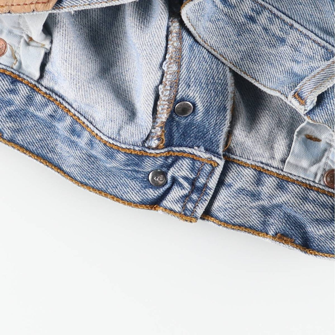 90'S Levi's 501-0193 Euro Model Straight Denim Pants, Men's, Size 34, Vintage cotton blue type Vintage Second Hand