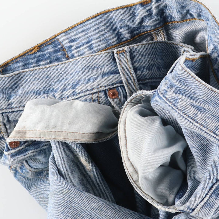 90'S Levi's 501-0193 Euro Model Straight Denim Pants, Men's, Size 34, Vintage cotton blue type Vintage Second Hand
