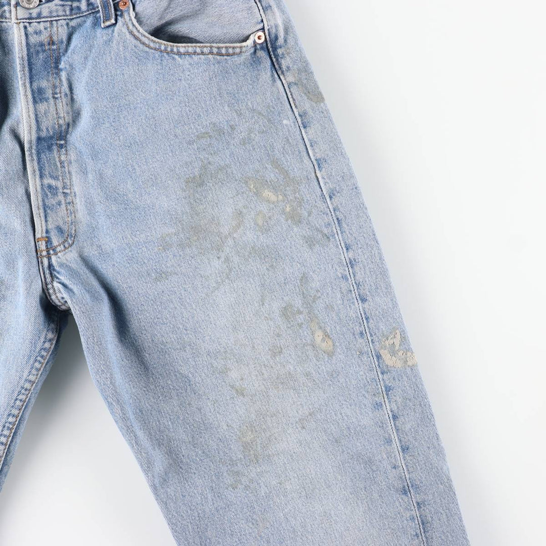 90'S Levi's 501-0193 Euro Model Straight Denim Pants, Men's, Size 34, Vintage cotton blue type Vintage Second Hand
