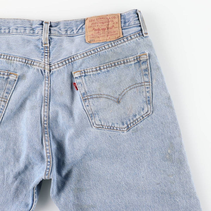 90'S Levi's 501-0193 Euro Model Straight Denim Pants, Men's, Size 34, Vintage cotton blue type Vintage Second Hand