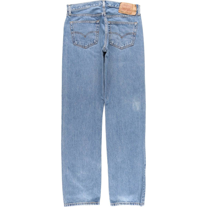 00'S Levi's 501-0193 Straight Denim Pants for Men, Size W32 cotton blue type Vintage Second Hand