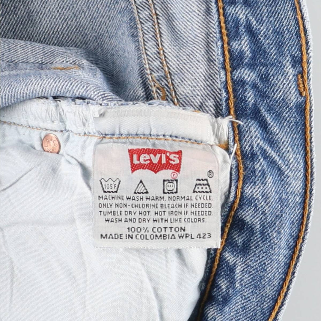 00'S Levi's 501-0193 Straight Denim Pants for Men, Size W32 cotton blue type Vintage Second Hand