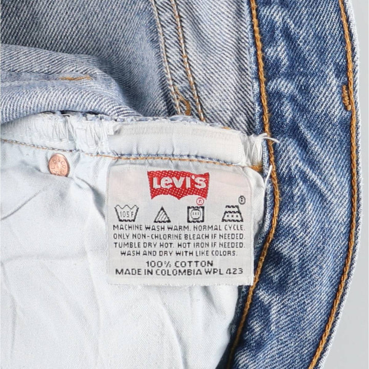 00'S Levi's 501-0193 Straight Denim Pants for Men, Size W32 cotton blue type Vintage Second Hand