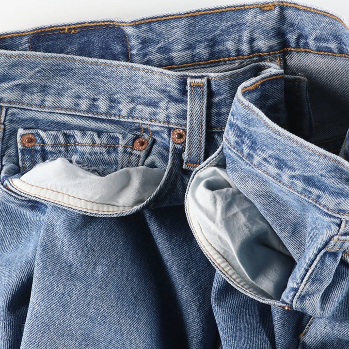 00'S Levi's 501-0193 Straight Denim Pants for Men, Size W32 cotton blue type Vintage Second Hand