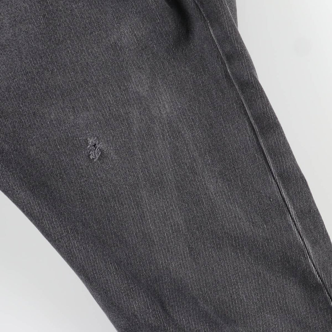 Levi's 501 Black Denim Straight Denim Pants Men's W31 equivalent cotton black type Vintage Second Hand