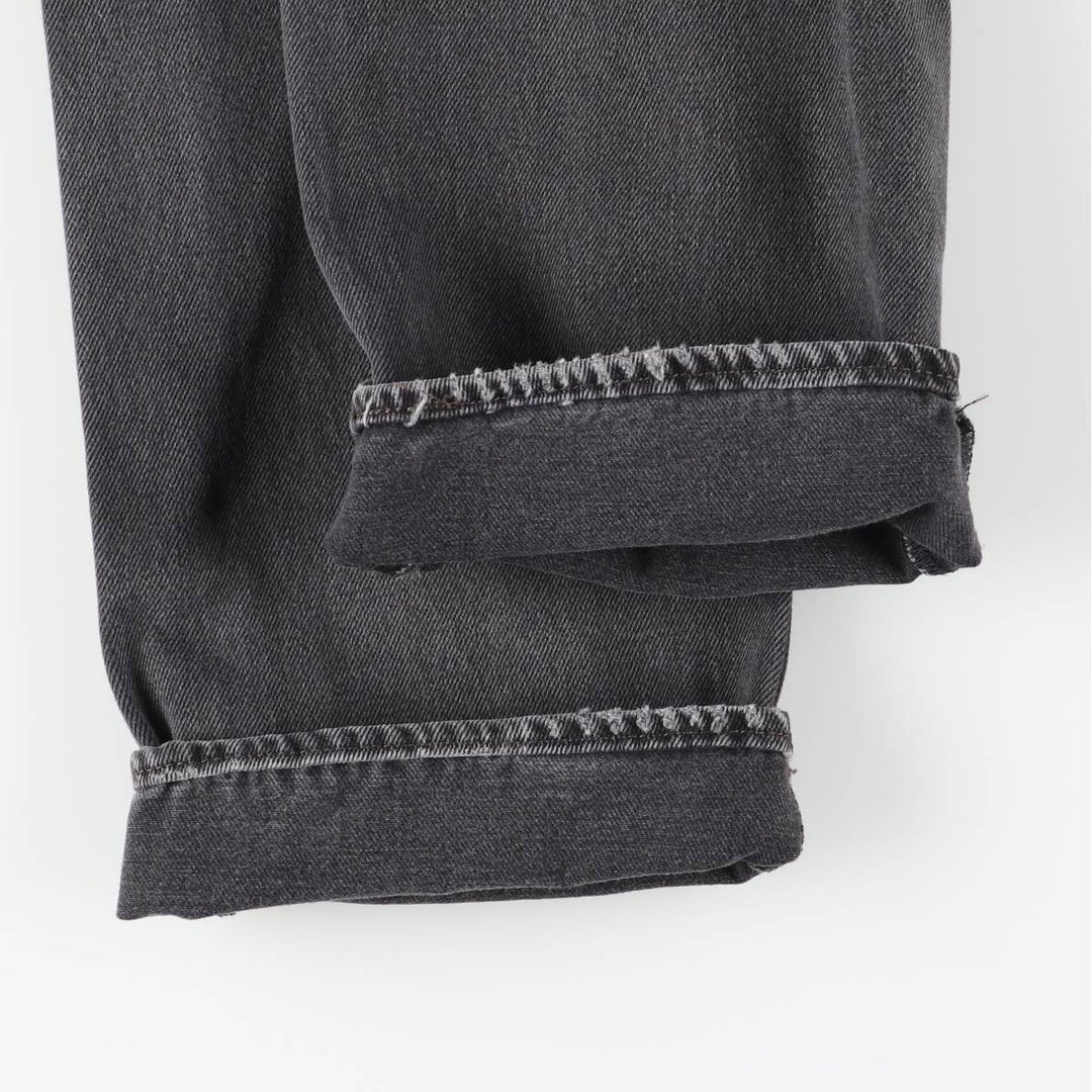 Levi's 501 Black Denim Straight Denim Pants Men's W31 equivalent cotton black type Vintage Second Hand