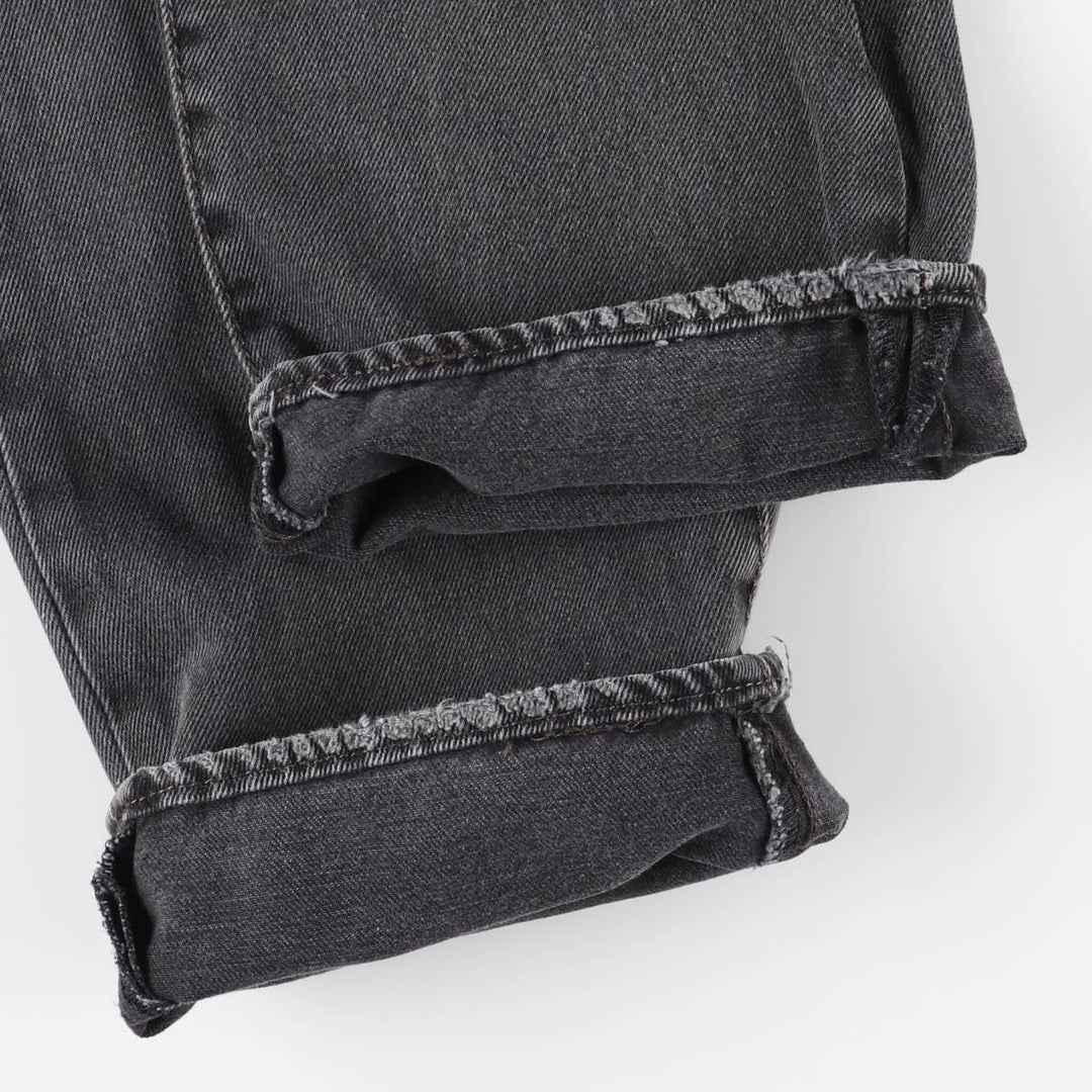 Levi's 501 Black Denim Straight Denim Pants Men's W31 equivalent cotton black type Vintage Second Hand