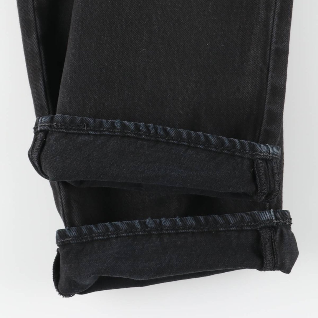 Levi's 501 Black Denim Straight Denim Pants for Men, W33 equivalent cotton black type Vintage Second Hand