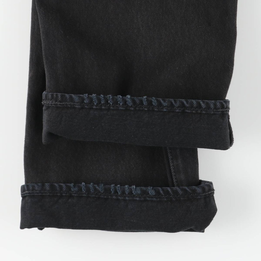 Levi's 501 Black Denim Straight Denim Pants for Men, W33 equivalent cotton black type Vintage Second Hand
