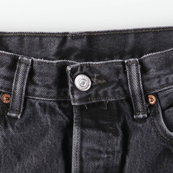 Levi's 501 Black Denim Straight Denim Pants for Men, W33 equivalent cotton black type Vintage Second Hand