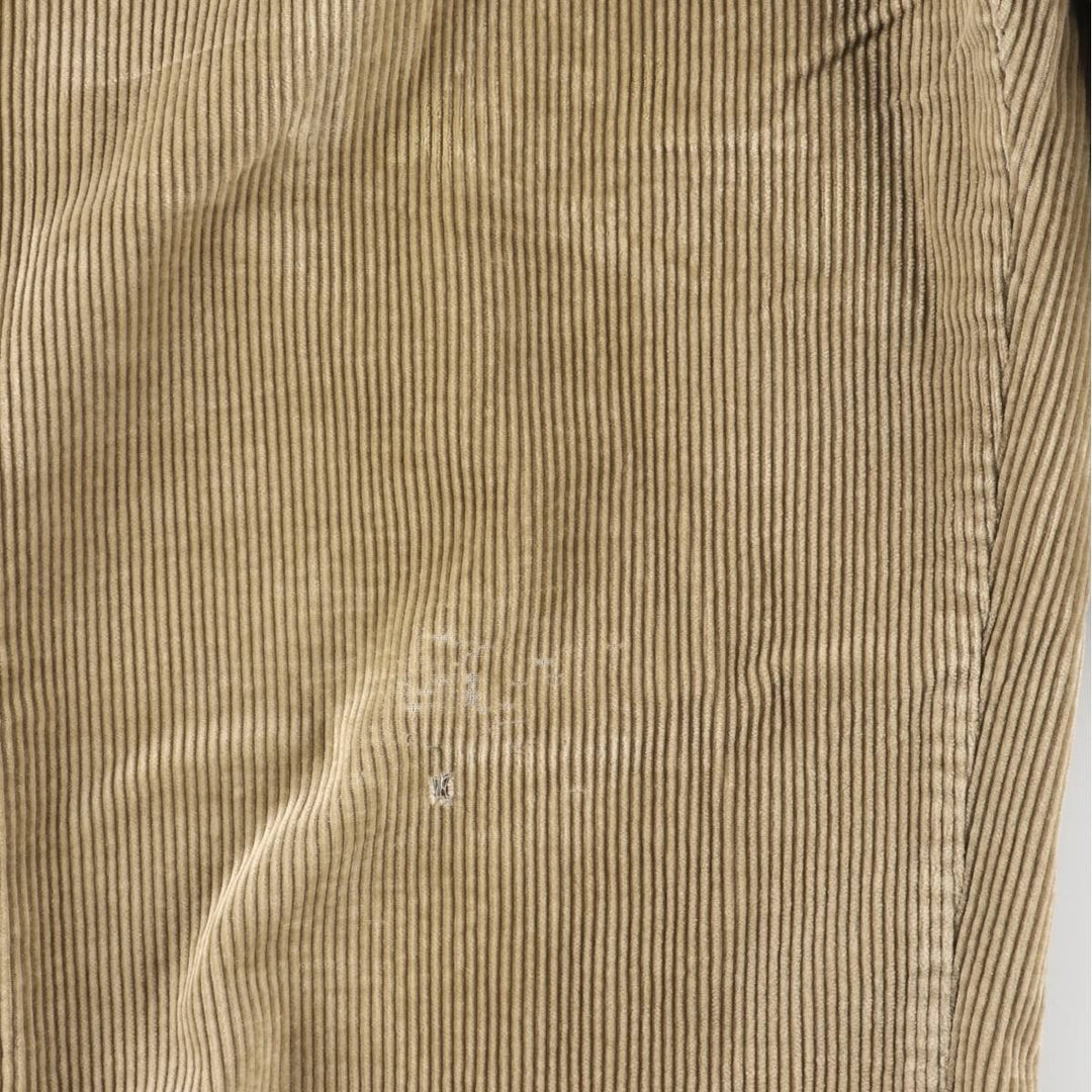 Ralph Lauren POLO by Ralph Lauren ANDREW PANT, wide ribbed, two-pleat corduroy pants, men's size W36. cotton Beige type Vintage Second Hand