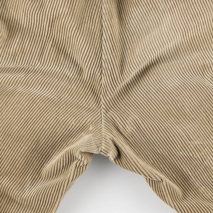 Ralph Lauren POLO by Ralph Lauren ANDREW PANT, wide ribbed, two-pleat corduroy pants, men's size W36. cotton Beige type Vintage Second Hand