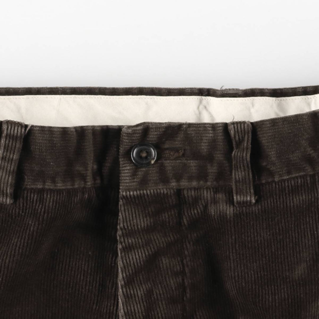 Ralph Lauren POLO RALPH LAUREN STRETCH CLASSIC FIT Wide Rib Corduroy Pants Men's Size 34 cotton brown type Vintage Second Hand