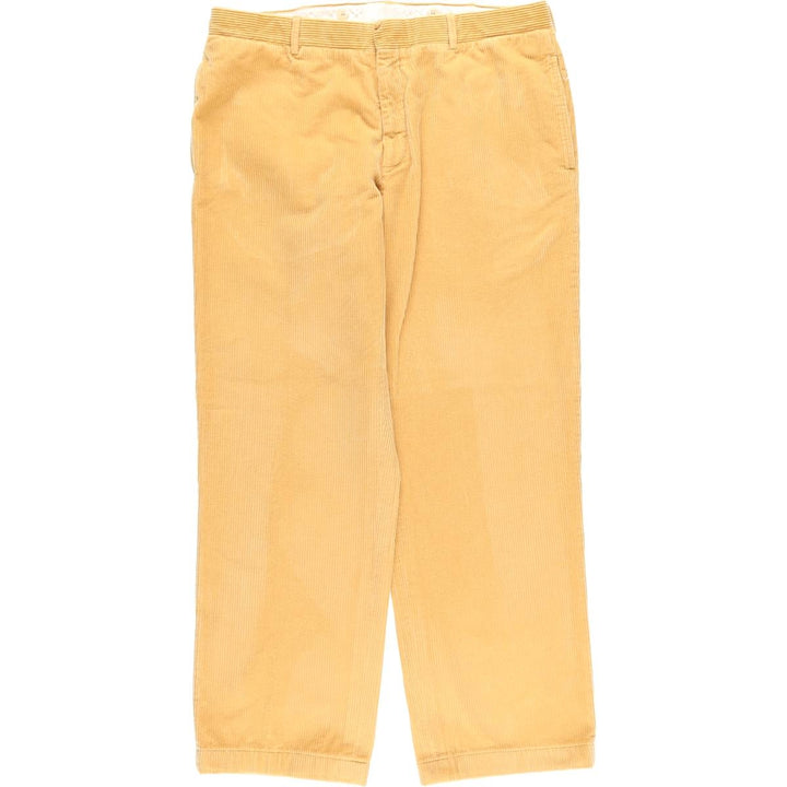 Ralph Lauren POLO by Ralph Lauren BLUE-LABEL wide-ribbed corduroy pants, made in Italy, men's size W36 cotton Camel type Vintage Second Hand