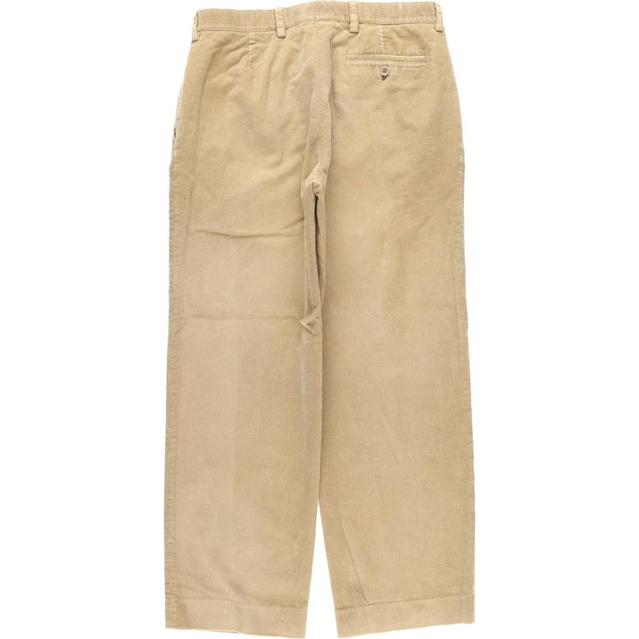 Burberry's BURBERRY LONDON One-Tuck Corduroy Pants, Made in Spain, Men's, Size W33 cotton Beige type Vintage Second Hand