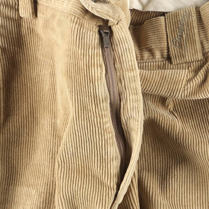 Burberry's BURBERRY LONDON One-Tuck Corduroy Pants, Made in Spain, Men's, Size W33 cotton Beige type Vintage Second Hand