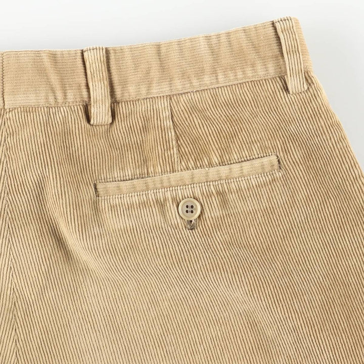 Burberry's BURBERRY LONDON One-Tuck Corduroy Pants, Made in Spain, Men's, Size W33 cotton Beige type Vintage Second Hand