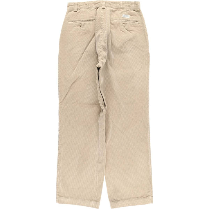 Vintage Ralph Lauren Polo Ralph Lauren wide-ribbed corduroy pants, men's size W30. cotton Beige type Vintage Second Hand