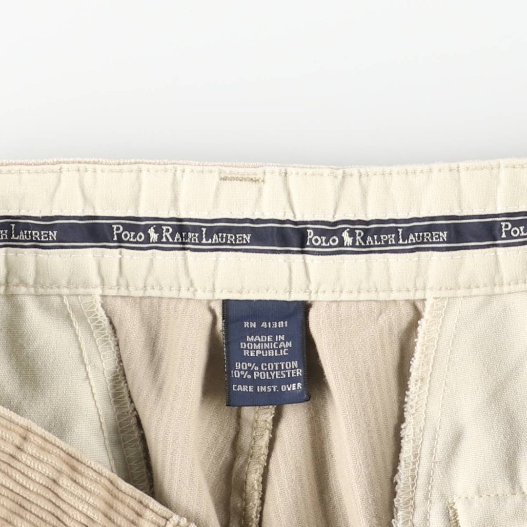 Vintage Ralph Lauren Polo Ralph Lauren wide-ribbed corduroy pants, men's size W30. cotton Beige type Vintage Second Hand