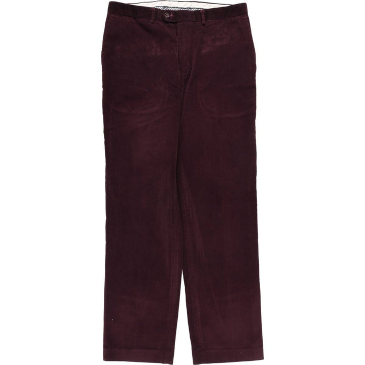 Ralph Lauren LAUREN wide-ribbed corduroy pants, men's size W33 cotton wine-red Vintage Second Hand