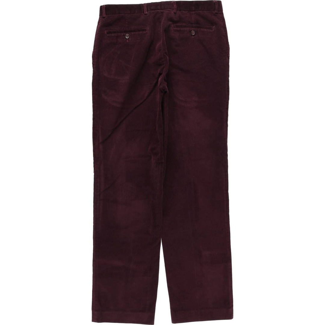 Ralph Lauren LAUREN wide-ribbed corduroy pants, men's size W33 cotton wine-red Vintage Second Hand