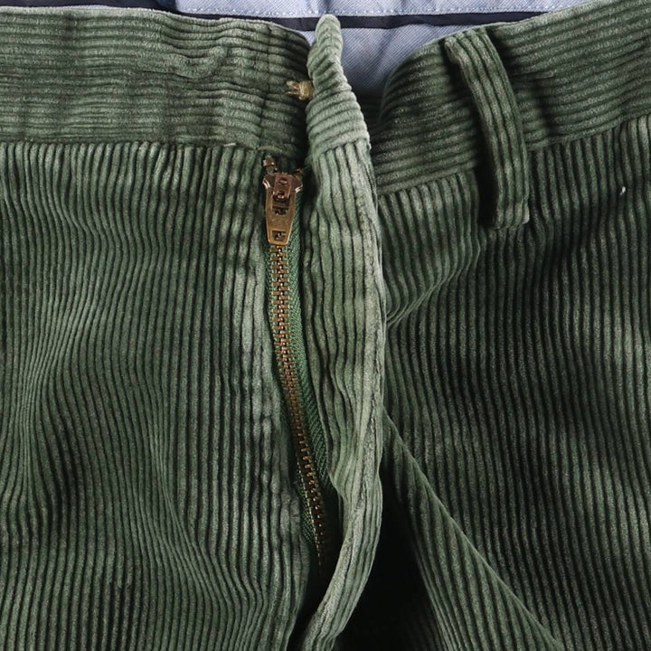 Ralph Lauren POLO RALPH LAUREN CLASSIC FIT Wide Rib Corduroy Pants Men's Size 36 cotton Green type dark green Vintage Second Hand