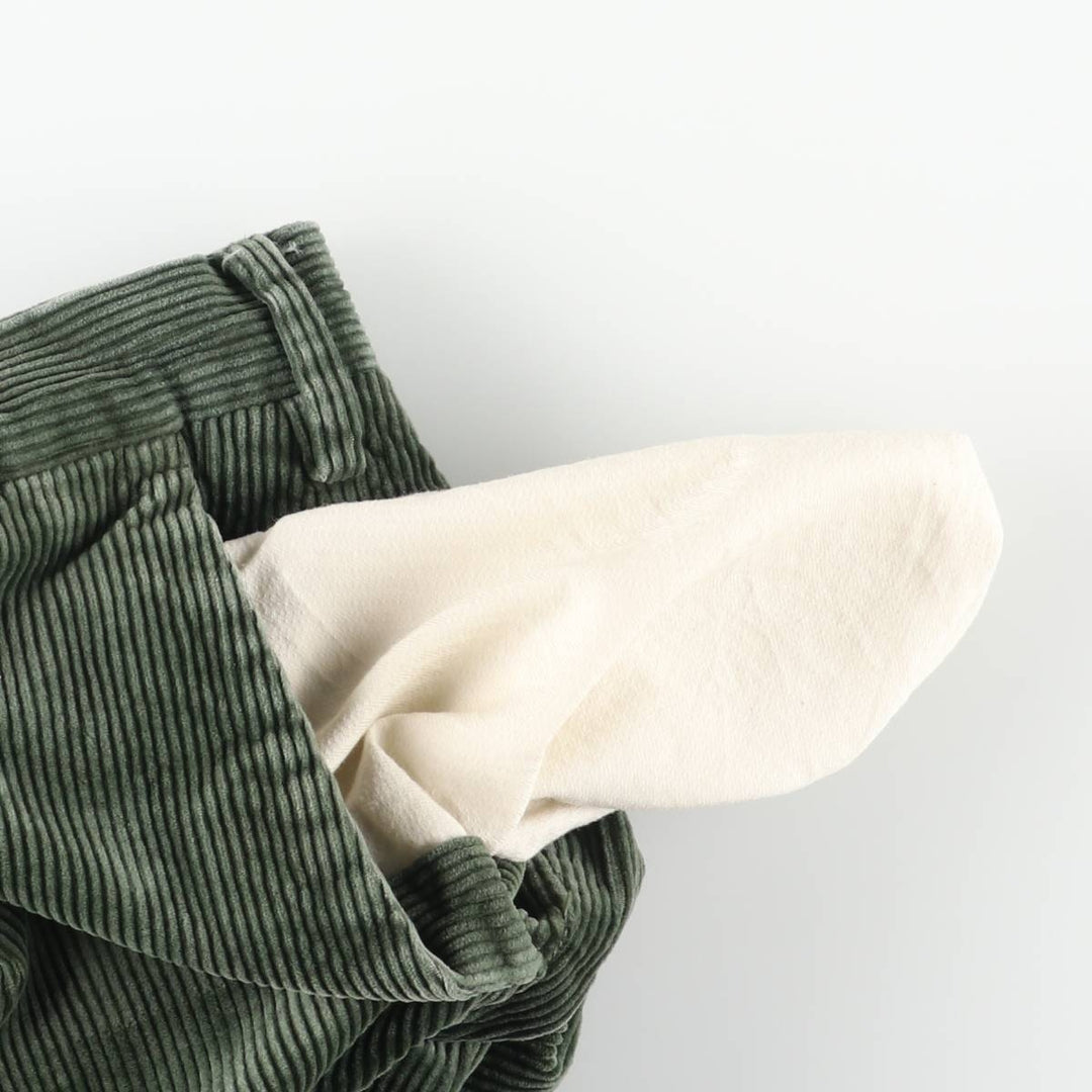 Ralph Lauren POLO RALPH LAUREN CLASSIC FIT Wide Rib Corduroy Pants Men's Size 36 cotton Green type dark green Vintage Second Hand