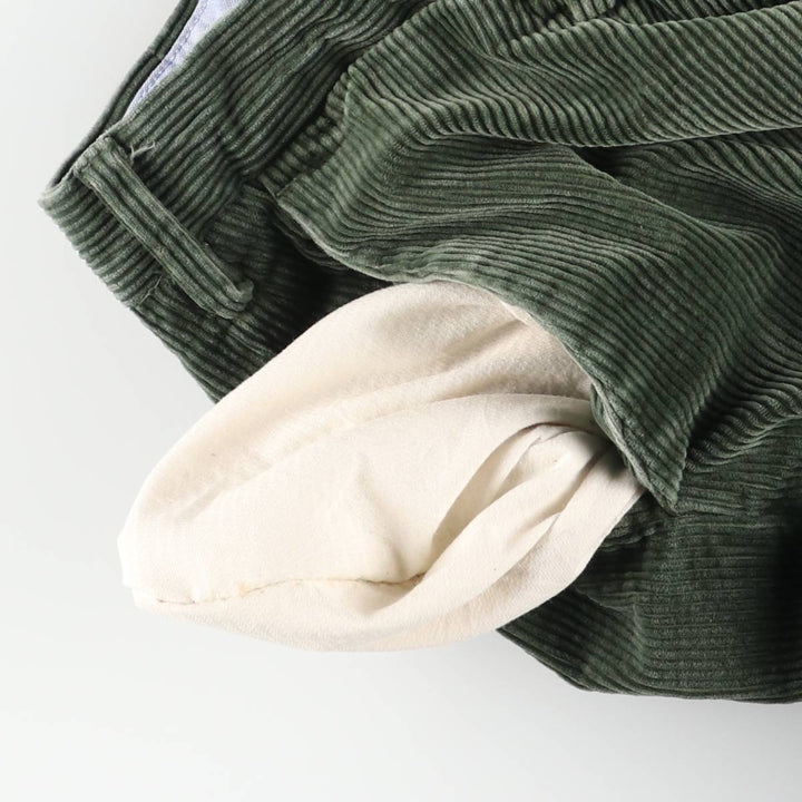 Ralph Lauren POLO RALPH LAUREN CLASSIC FIT Wide Rib Corduroy Pants Men's Size 36 cotton Green type dark green Vintage Second Hand