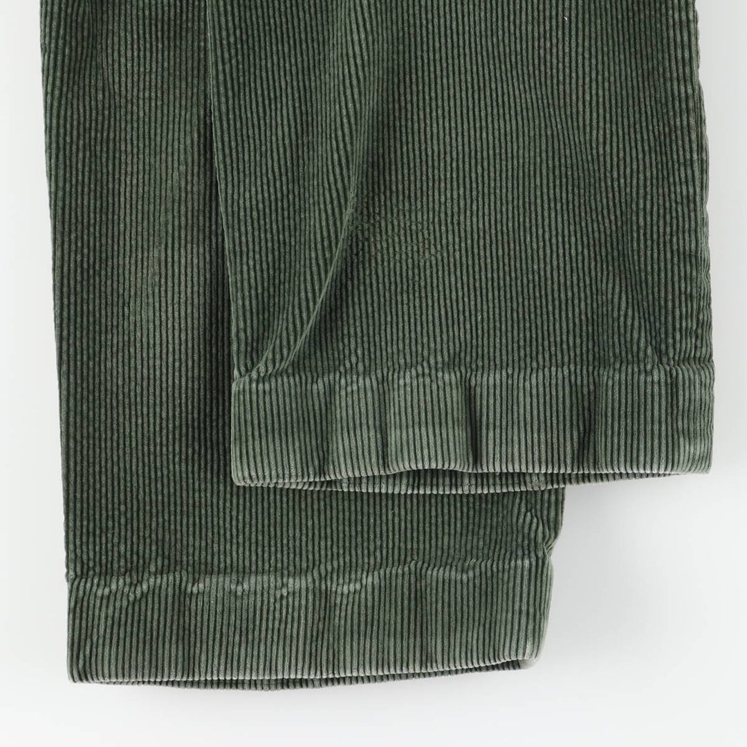 Ralph Lauren POLO RALPH LAUREN CLASSIC FIT Wide Rib Corduroy Pants Men's Size 36 cotton Green type dark green Vintage Second Hand