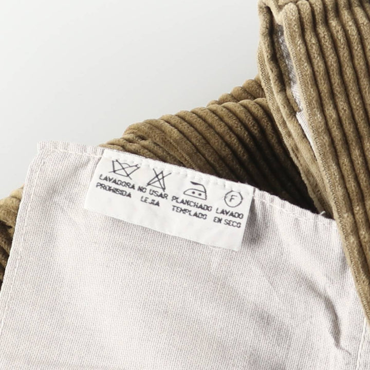 Ermenegildo Zegna wide-ribbed two-pleat corduroy pants, men's size W34 unclear Khaki type Vintage Second Hand