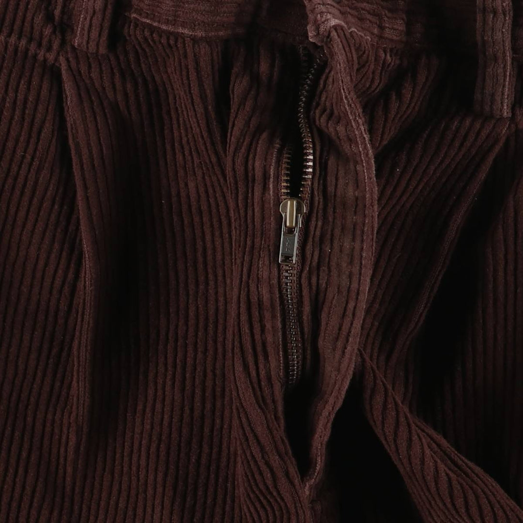 St. John's Bay Two-pleat Corduroy Pants, Men's Size W32 cotton brown type Vintage Second Hand