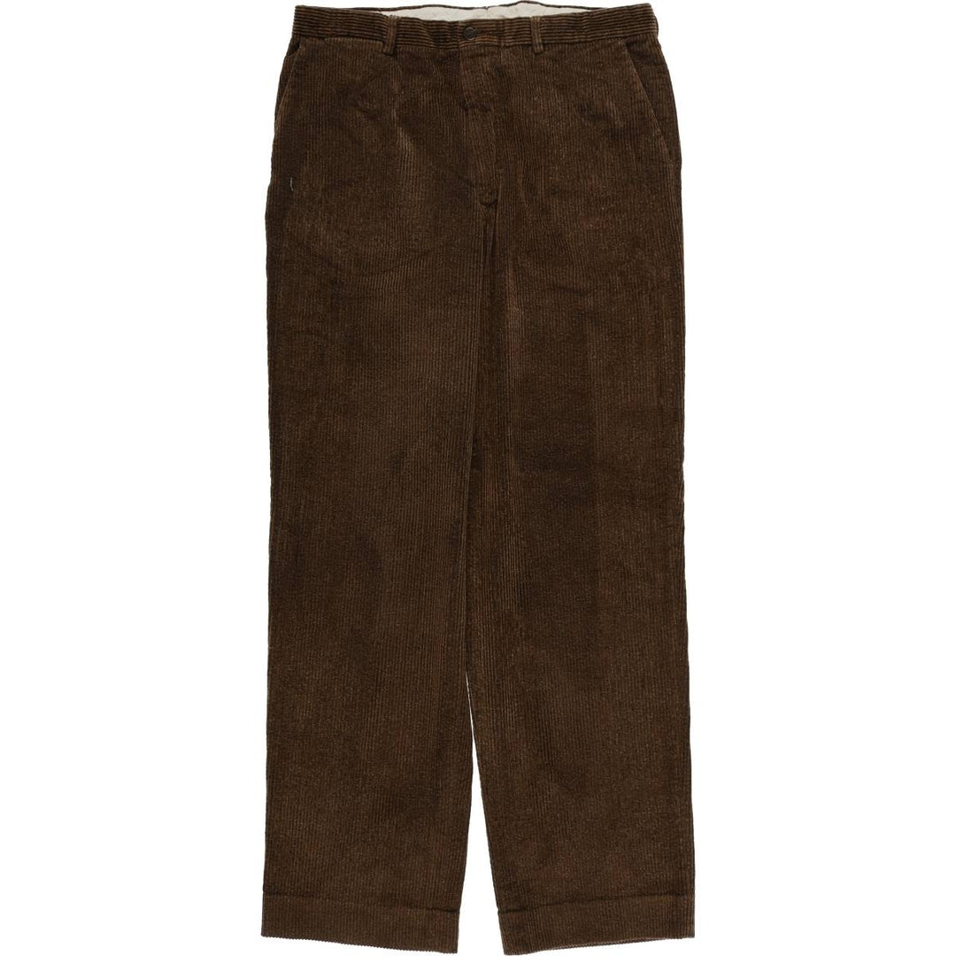 TALLIA UOMO Corduroy Pants, Made in USA, Men's, Size 34 unclear brown type Vintage Second Hand