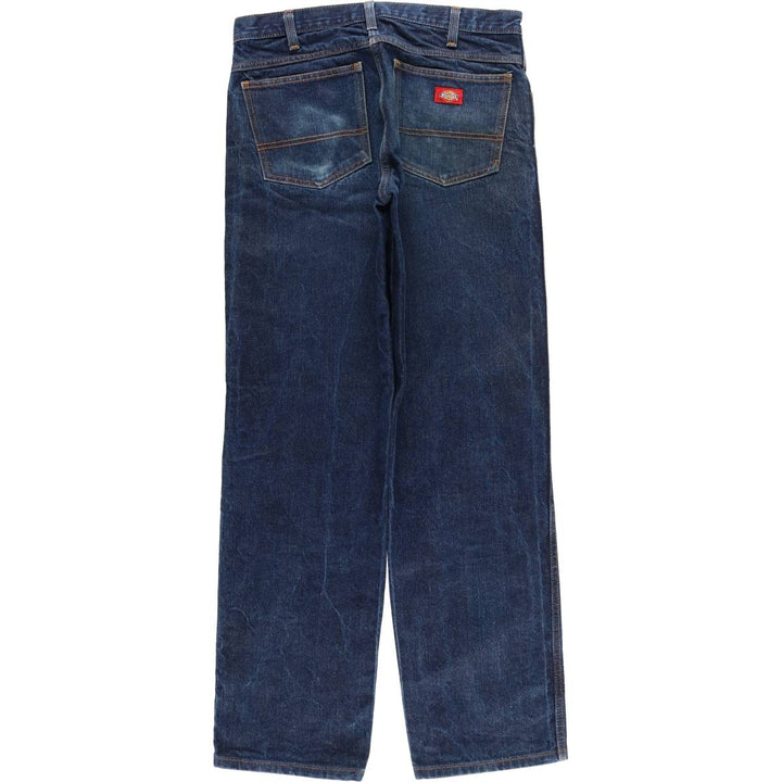 Dickies Straight Denim Pants for Men, W32 equivalent cotton blue type Vintage Second Hand