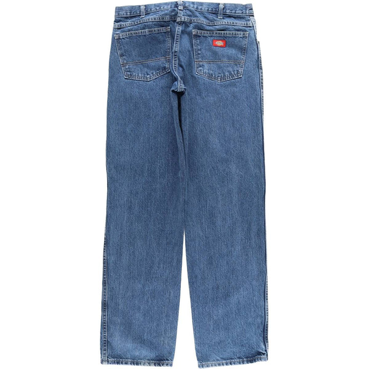 Dickies Straight Denim Pants for Men, W33 equivalent cotton blue type Vintage Second Hand