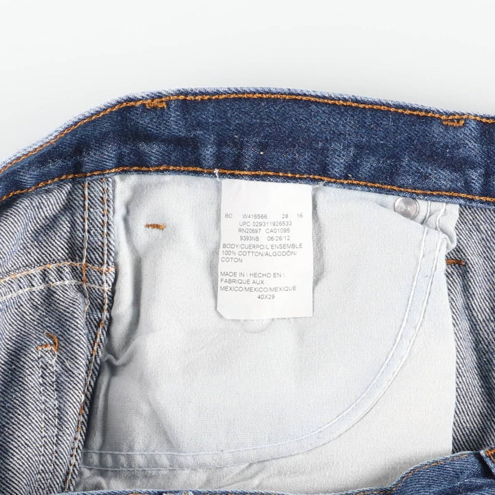 Dickies Men's Straight Denim Pants (Size W39) cotton blue type Vintage Second Hand