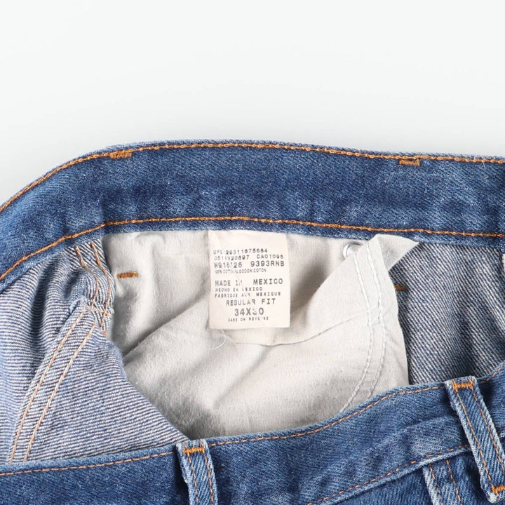 Dickies Regular Fit Straight Denim Pants, Men's, Size 34 cotton blue type Vintage Second Hand