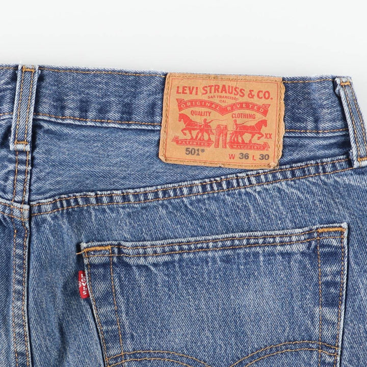 Levi's 501-0194 Straight Denim Pants, Men's, Size W36 cotton blue type Vintage Second Hand