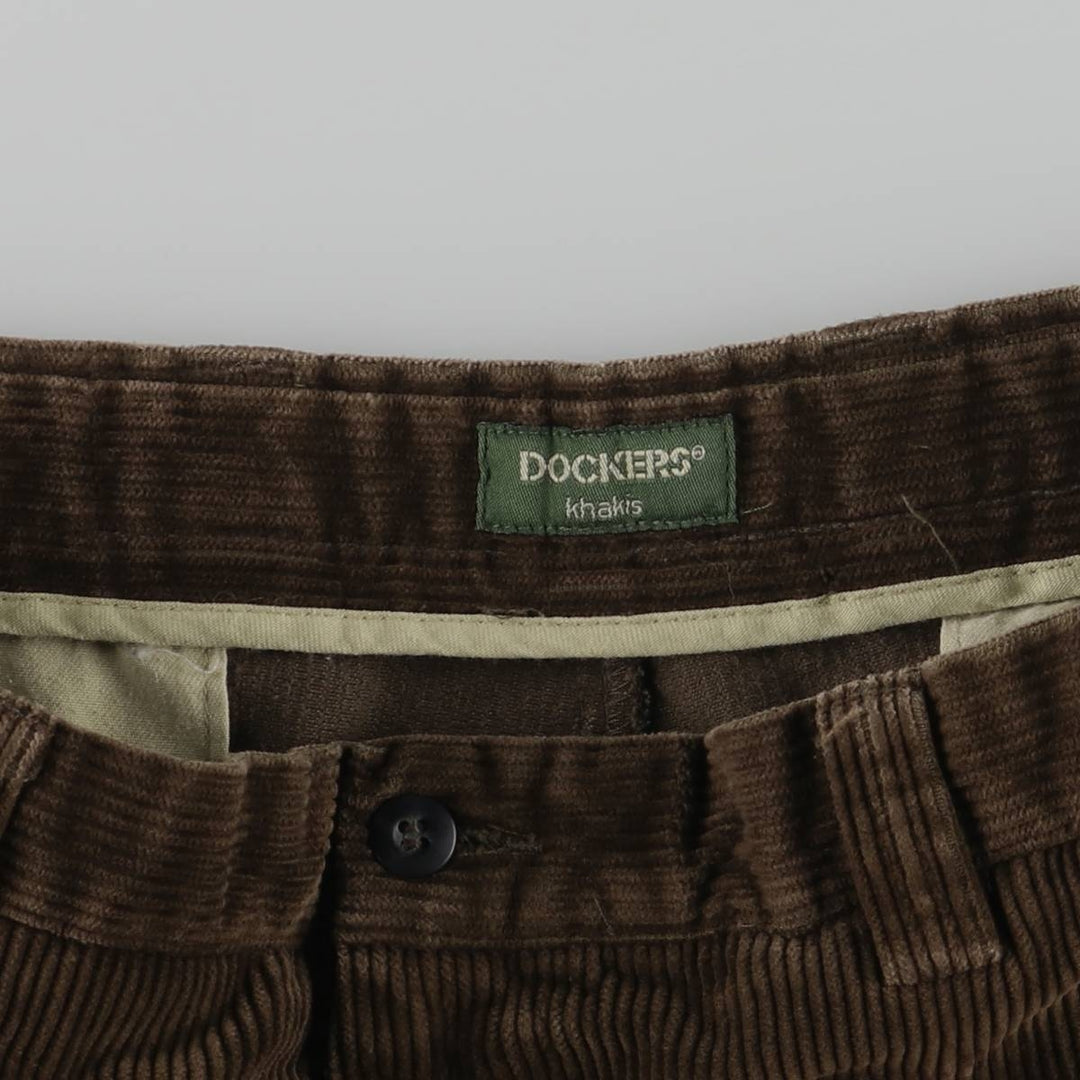 Dockers Corduroy Pants, Men's, Size W35, Vintage cotton brown type Vintage Second Hand