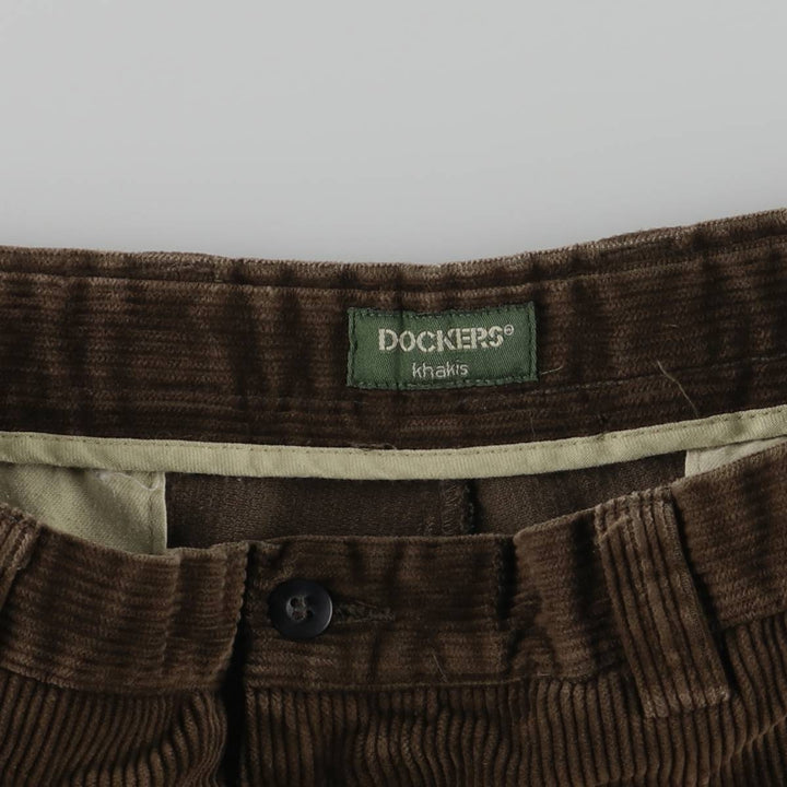 Dockers Corduroy Pants, Men's, Size W35, Vintage cotton brown type Vintage Second Hand